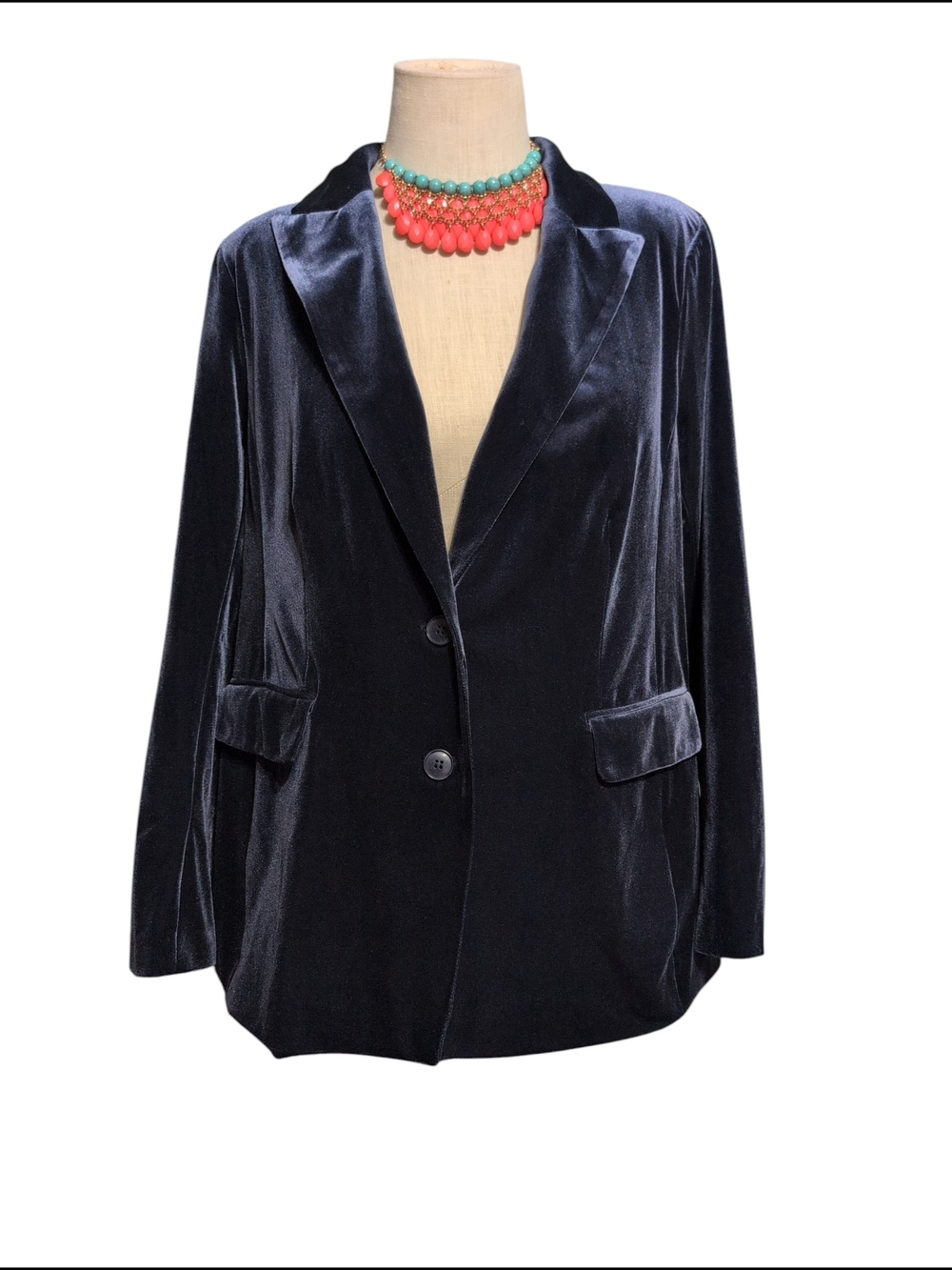 Nwt $129 Lane Bryant Soft Velvet Two-Button Blazer Dress Casual Career Jacket 12